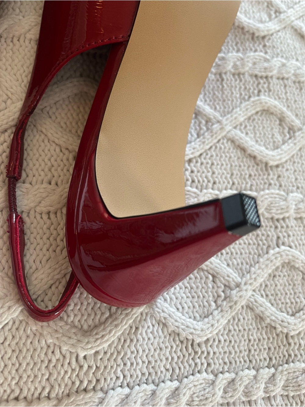 Steve Madden Alynna Red Patent Slingback Pointed Heels Various Sizes - Picture 9 of 14